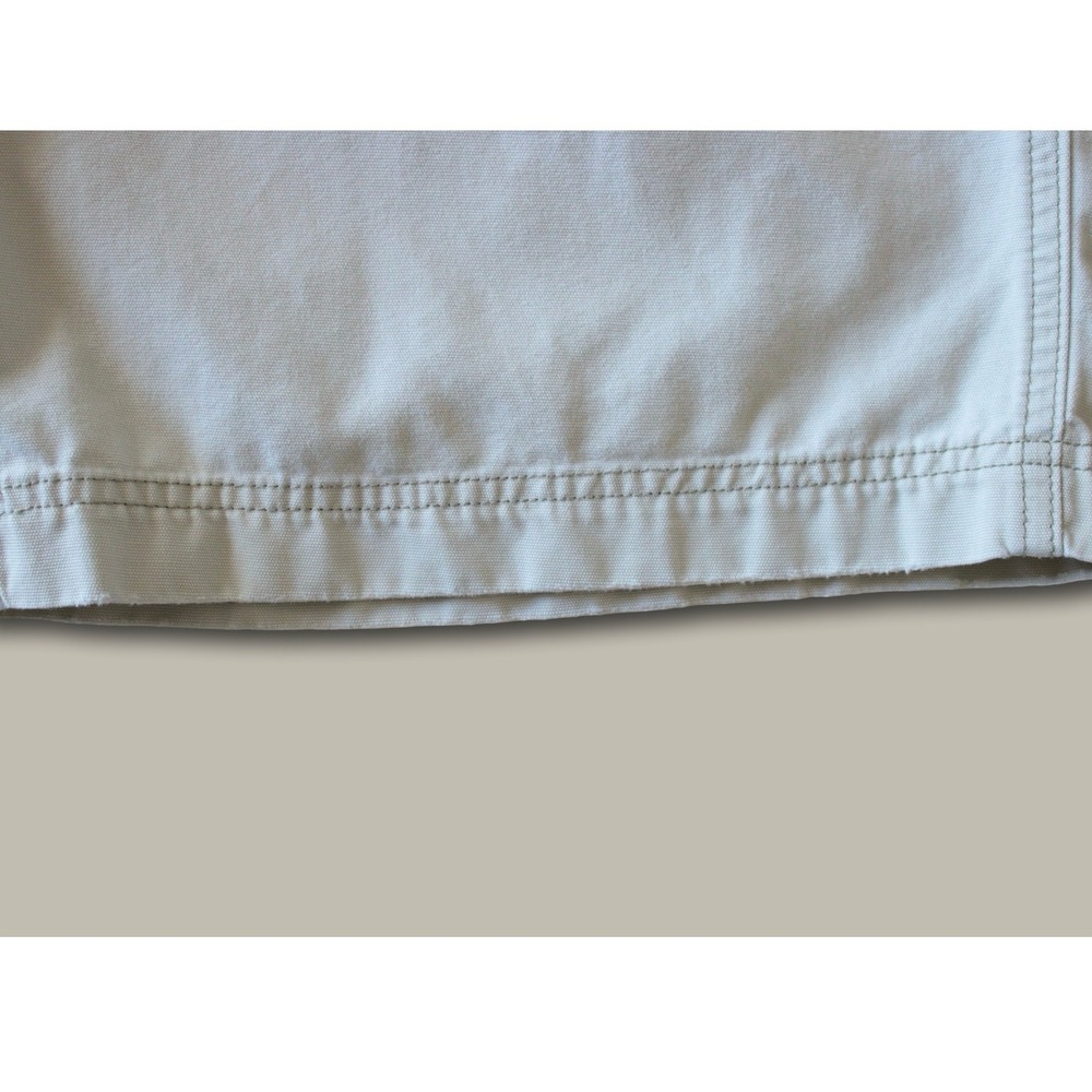 Old Navy Vintage 90s Painter Carpenter Shorts 32 Stone Beige Canvas Utility - Picture 5 of 8